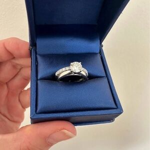 1.45 carat wedding ring/band